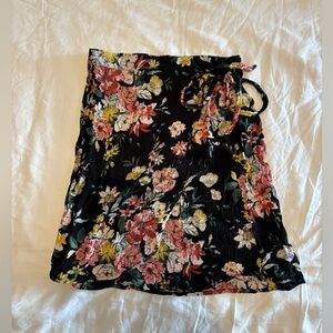 Xhilaration Floral Wrap Skirt